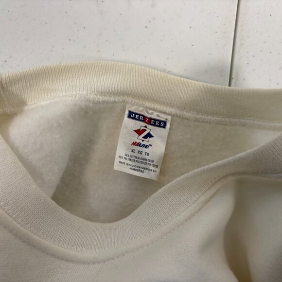 Vintage Black Standard Poodle Crewneck Sweatshirt Mens Size XL White Dog Y2K - Picture 5 of 5